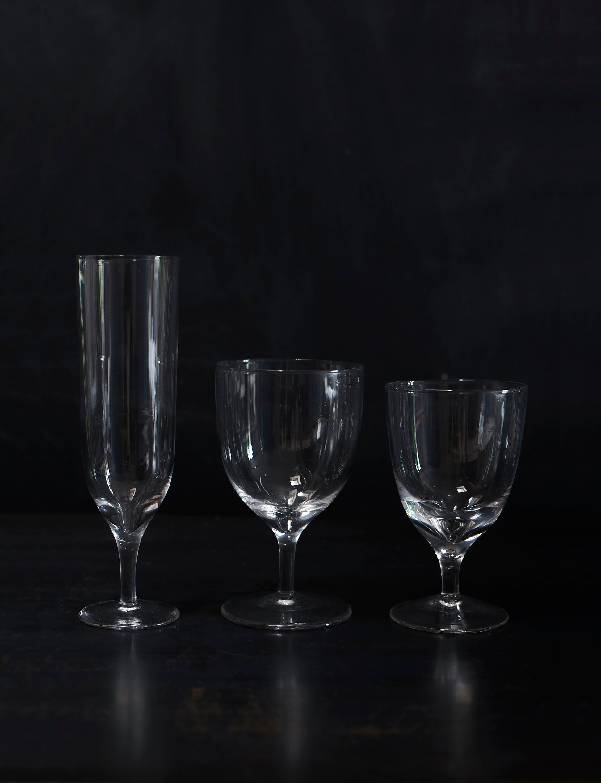 Amwell Water Stemware Set Canvas Home Amwell, Barware, Clear, Glass, Glassware, Set of 4, Stemmed Glass, Stemware, Water Glass, Water Glassware, Water Stemware
