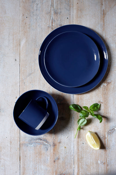 Shell Bisque Small Bowl Indigo - Set of 4