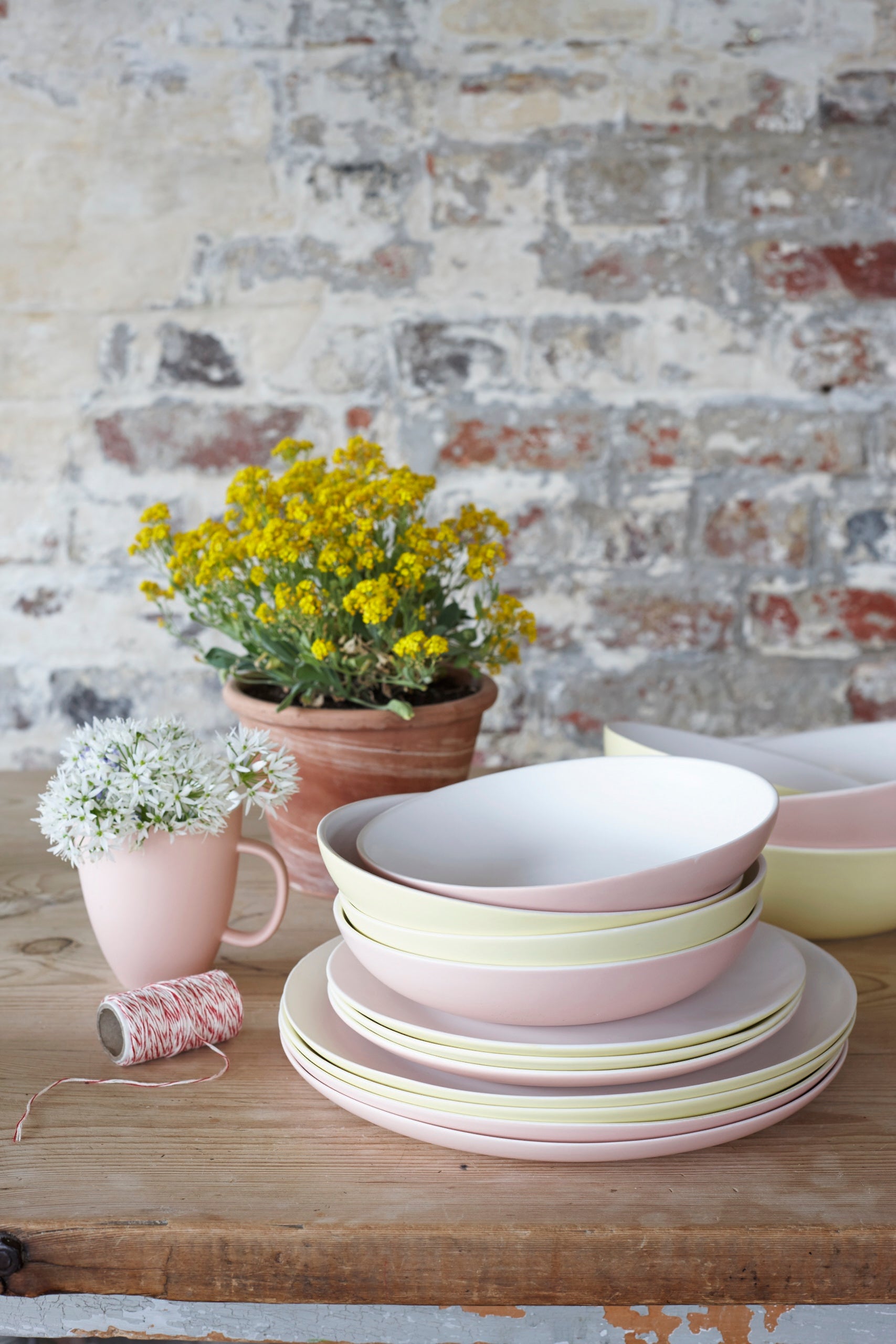 Procida Salad Plate - Set of 4 - Pink Canvas Home Procida