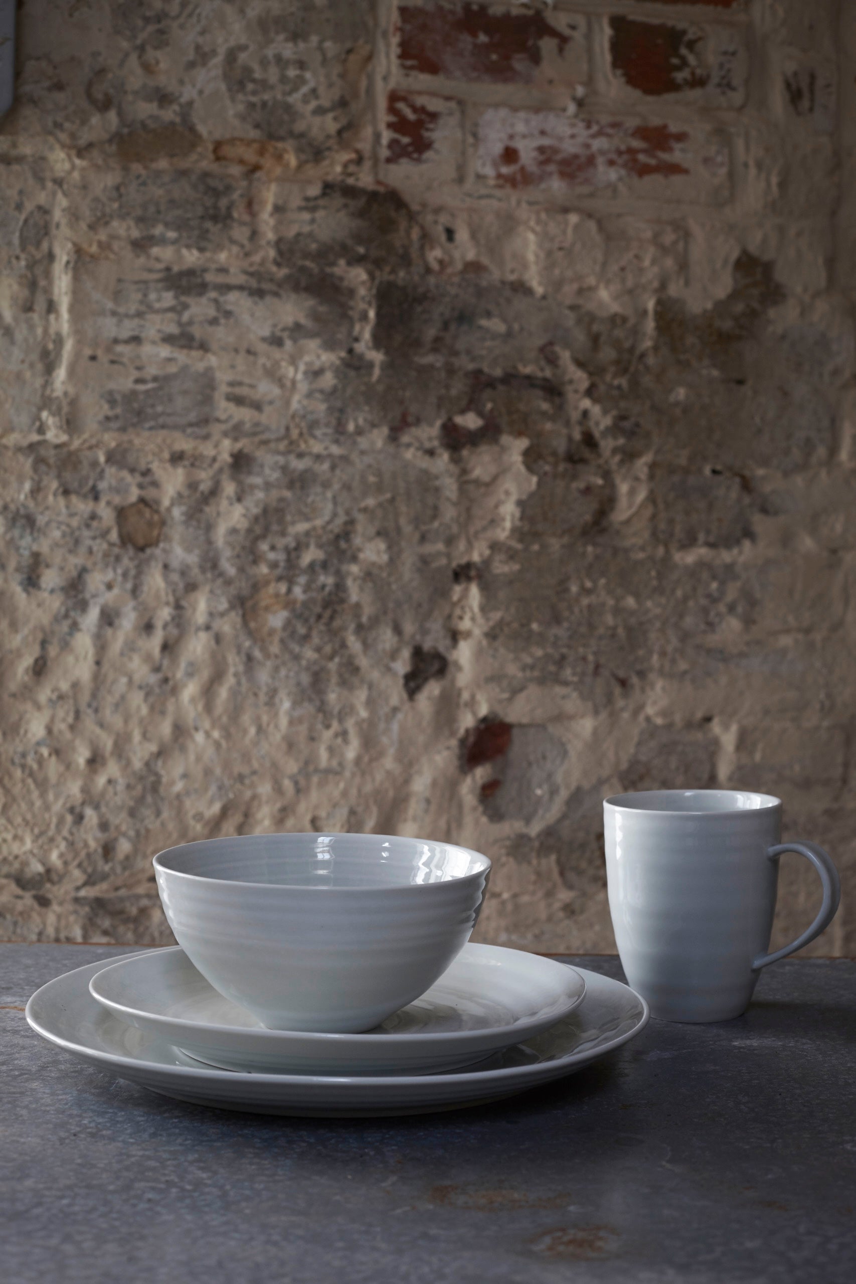 Daniel Smith Mug - Set of 4 - Smoke Canvas Home canvas home, contemporary dinnerware, Daniel Smith, Daniel Smith Collection, dinner party, dinnerware, dinnerware sets, dish sets, family, Large, modern dinnerware, Mug, mugs & cups, Place Setting, Plates, simple dinnerware, Smoke, tabletop, tableware