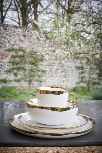 Dauville Cup & Saucer in Gold