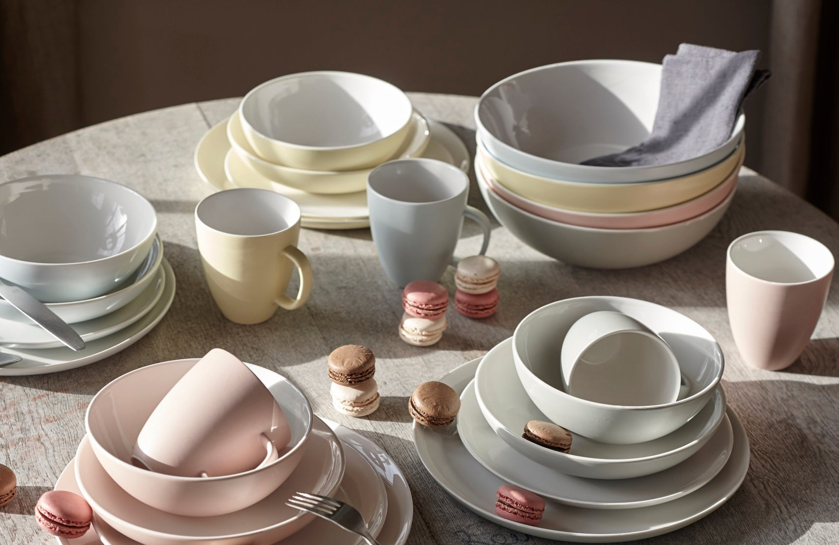 Procida Pasta Bowl - Set of 4 - Grey Canvas Home Procida