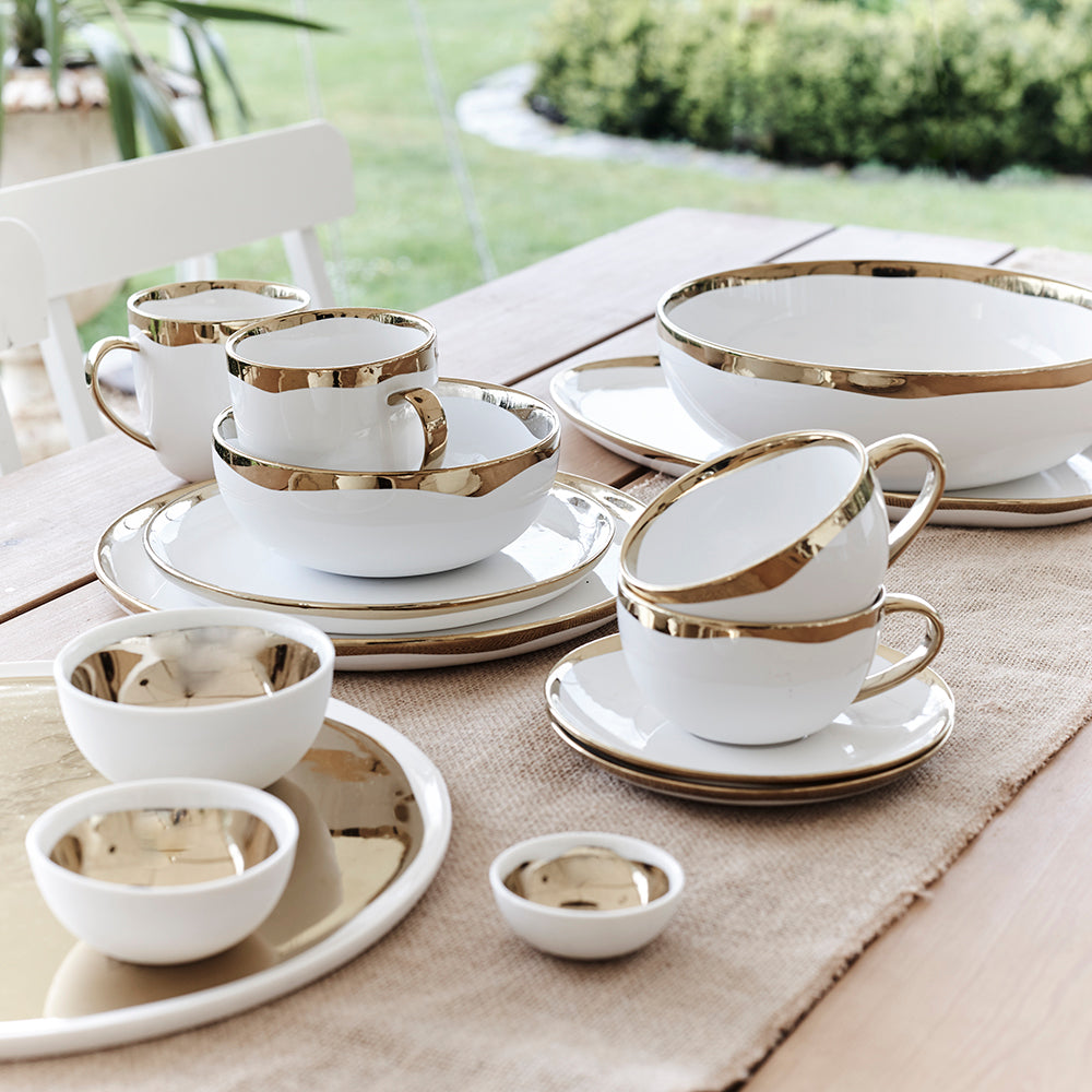 Dauville Gold Metallic Porcelain 5 Piece Dinnerware Set, Service For 1 Canvas Home Dauville, Dauville Cereal Bowl, Dauville Collection, Dauville Dinner Plate, Dauville Dinnerware Set, Dauville Gold, Dauville Gold Cereal Bowl, Dauville Gold Cup & Saucer, Dauville Gold Dinner Plate, Dauville Gold Metallic, Dauville Gold Metallic Porcelain Cereal Bowl, Dauville Gold Metallic Porcelain Dinner Plate, Dauville Gold Salad Plate, Dauville Porcelain Cereal Bowl, Dauville Porcelain Cup & Saucer, Dauville 