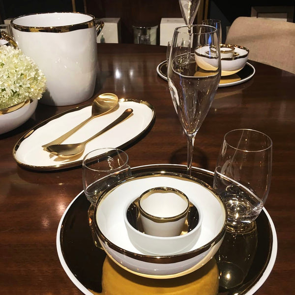 Dauville Cereal Bowl in Gold - Set of 4