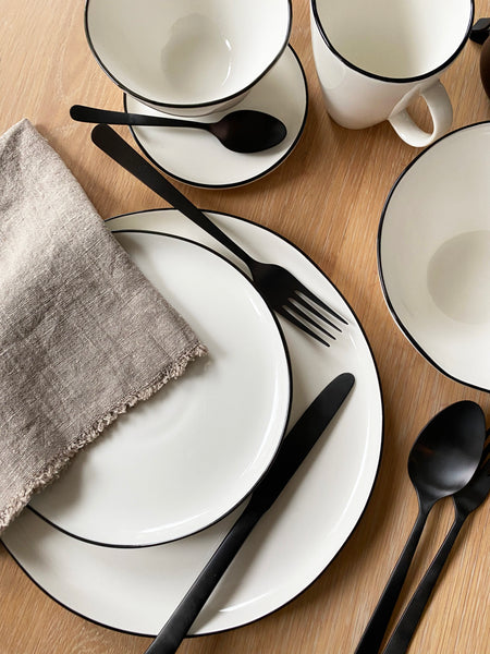 Abbesses Small Platter Black Rim