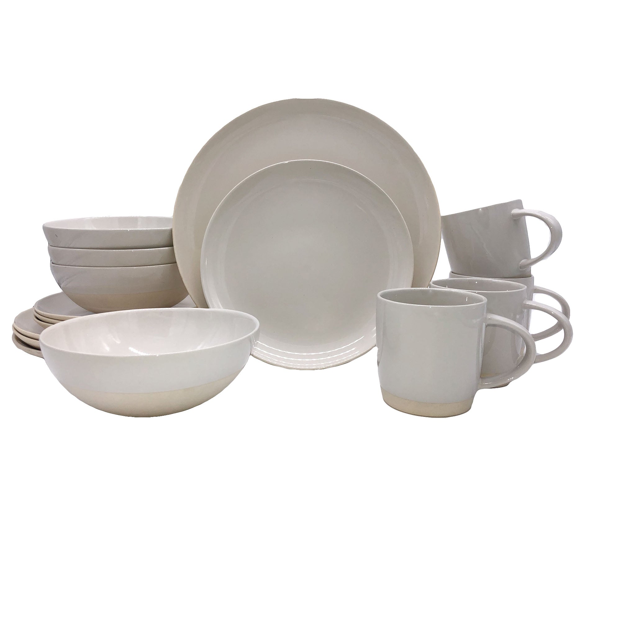Shell Bisque 16-piece place setting - White