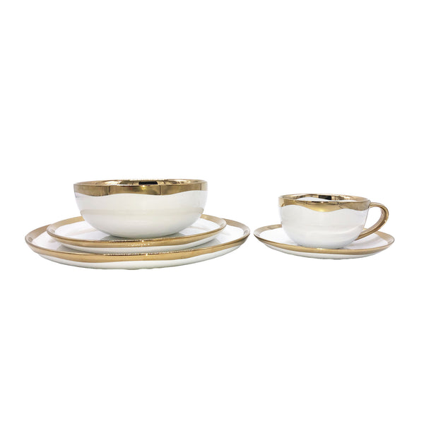 Dauville 5-piece place setting - Gold