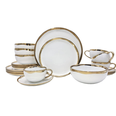 Dauville 20-piece place setting - Gold