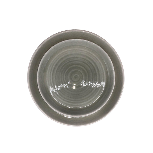 Pinch Salad Plate in Grey - Set of 4