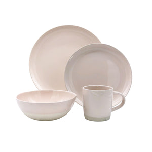 Shell Bisque 4-piece place setting - Soft Pink