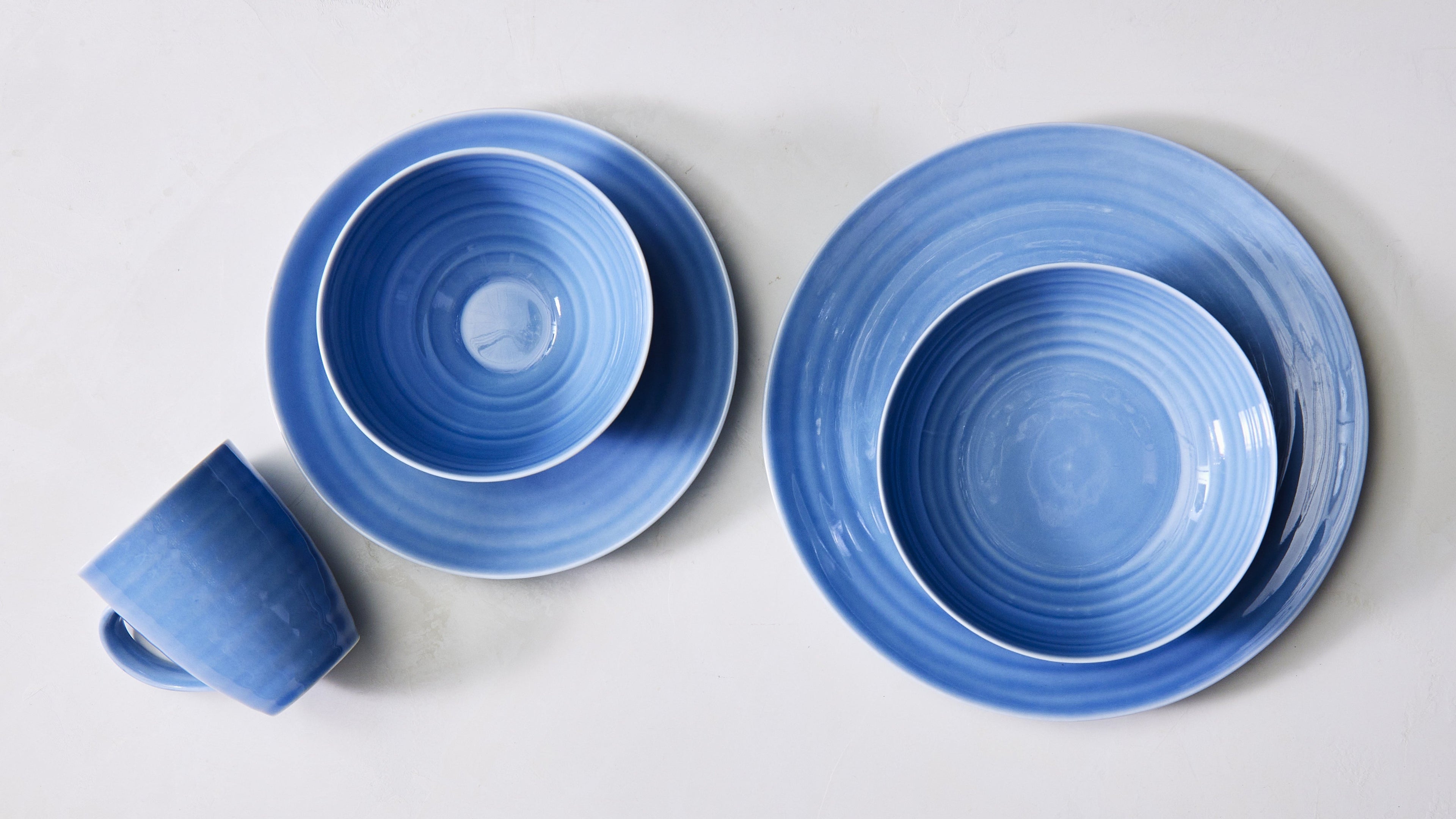 Daniel Smith Pasta Bowl - Set of 4 - Blue Canvas Home Blue, bowl, Bowls, canvas home, contemporary dinnerware, Daniel Smith, Daniel Smith Collection, dinner party, dinnerware, dinnerware sets, dish sets, family, Large, modern dinnerware, Pasta bowl, Place Setting, Plates, simple dinnerware, tabletop, tableware