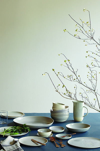 Shell Bisque Blue Porcelain 16 Piece Dinnerware Set, Service For 4 Canvas Home 16 Piece Dinnerware Set, Blue, Casual Dinnerware, Porcelain, Porcelain Dinnerware, Service For 4, Shell Bisque, Shell Bisque Blue, Shell Bisque Collection, Shell Bisque Dinnerware Set