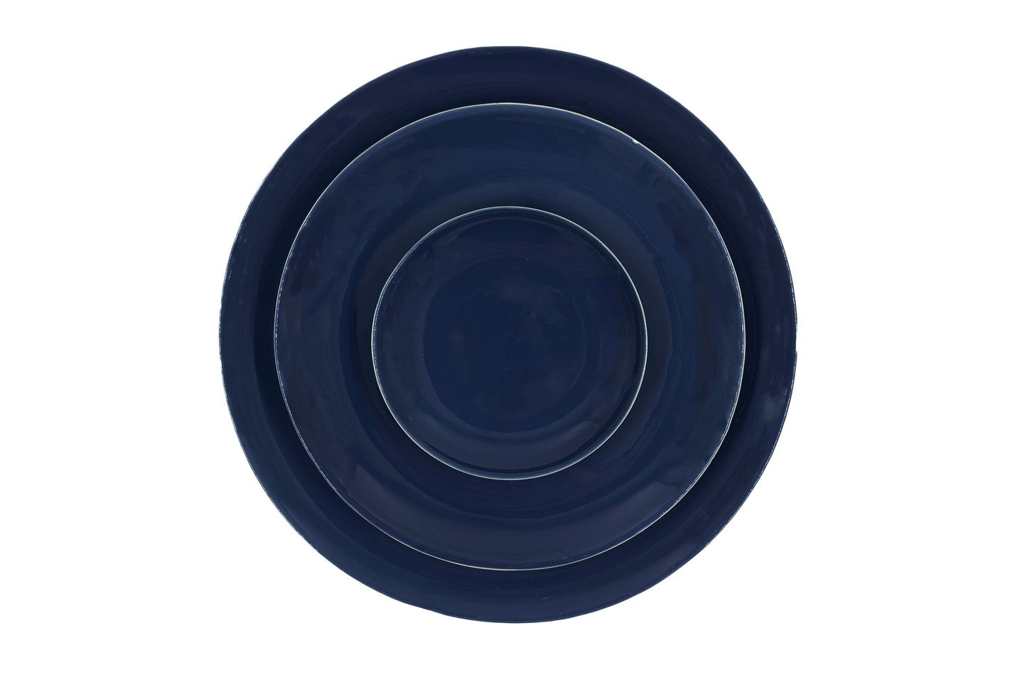 Shell Bisque Indigo Porcelain Salad Plate, Set of 4 Canvas Home Blue, Casual Dinnerware, Plates, Porcelain, Porcelain Dinnerware, Salad Plate, Set of 4, Shell Bisque, Shell Bisque Collection, Shell Bisque Indigo, Shell Bisque Salad Plate, Shell Bisque Salad Plate Set
