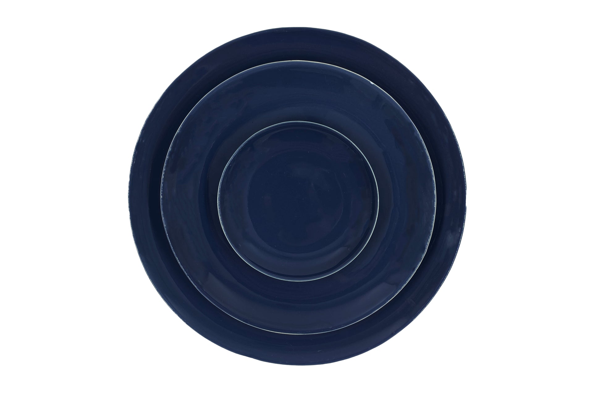 Shell Bisque Indigo Porcelain Salad Plate, Set of 4 Canvas Home Blue, Casual Dinnerware, Plates, Porcelain, Porcelain Dinnerware, Salad Plate, Set of 4, Shell Bisque, Shell Bisque Collection, Shell Bisque Indigo, Shell Bisque Salad Plate, Shell Bisque Salad Plate Set