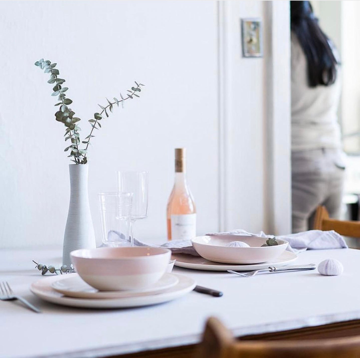 Shell Bisque Soft Pink Porcelain 16 Piece Dinnerware Set, Service For 4 Canvas Home 16 Piece Dinnerware Set, Casual Dinnerware, Dinnerware Set, Pink, Porcelain, Porcelain Dinnerware, Service For 4, Shell Bisque, Shell Bisque Collection, Shell Bisque Dinnerware Set, Shell Bisque Pink, Soft Pink