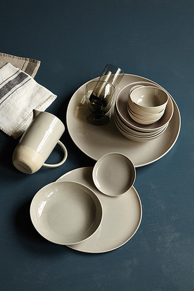 Shell Bisque Dinner Plate Grey - Canvas Home