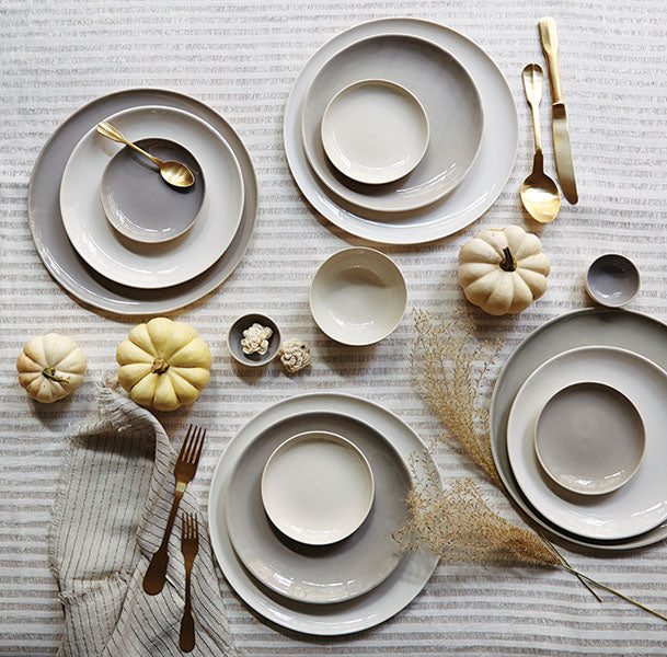 Shell Bisque Grey Porcelain Pasta Bowl, Set of 4 Canvas Home Bowls, Casual Dinnerware, Grey, Pasta, Set of 4, Shell Bisque, Shell Bisque Collection, Shell Bisque Grey, Shell Bisque Pasta Bowl, Shell Bisque Pasta Bowl Set