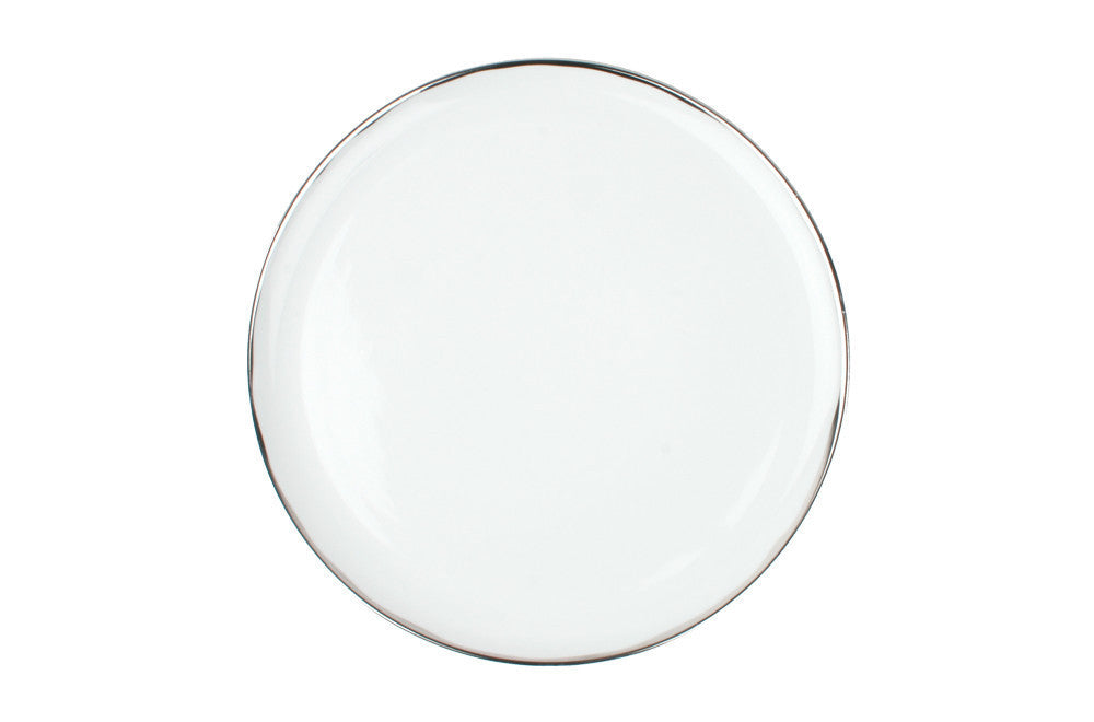 Dauville Platinum Metallic Porcelain Dinner Plate, Set of 4 Canvas Home Dauville Dinner Plate, Dauville Platinum, Dauville Platinum Dinner Plate, Dauville Platinum Metallic, Dauville Platinum Porcelain Dinner Plate, Plates, Platinum, Platinum Metallic, Platinum Metallic Accent, Platinum Rim, Porcelain, Porcelain Dinner Plate, Porcelain Dinnerware, Silver, Silver Rim, White, White & Platinum, White & Platinum Dinner Plate, White & Silver, White & Silver Dinner Plate