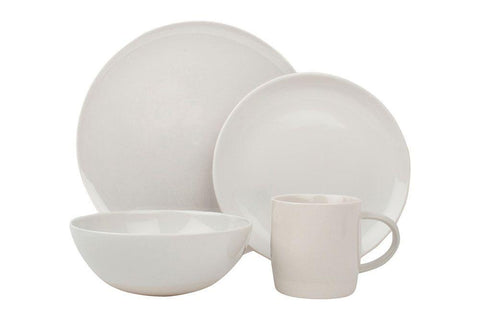 Shell Bisque 4-piece place setting - White